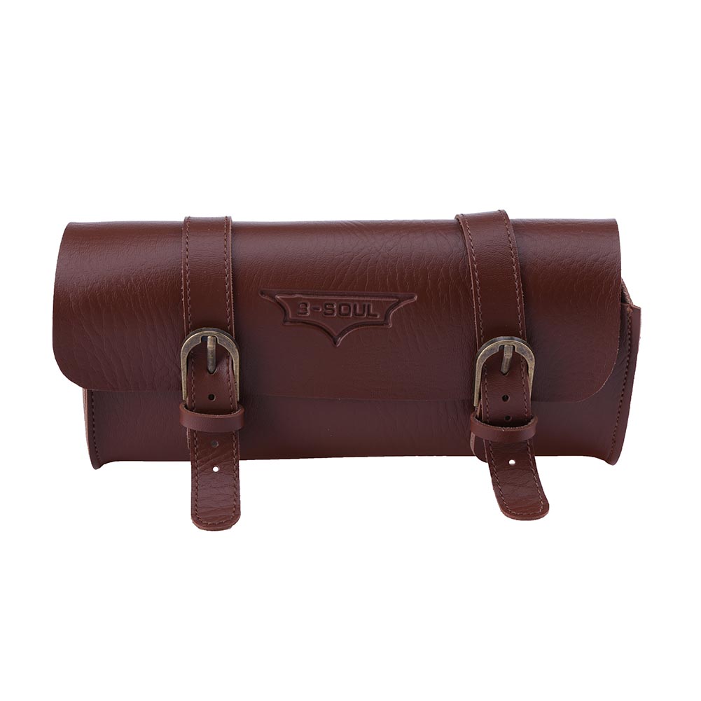 thumbnail image 3 of Bolsa trasera de bicicleta Retro bolsa económica de cuero PU para ciclismo bolsa para sillín de bicicleta bolsa trasera para asiento trasero Popular para Kit de ciclismo, 3 of 9
