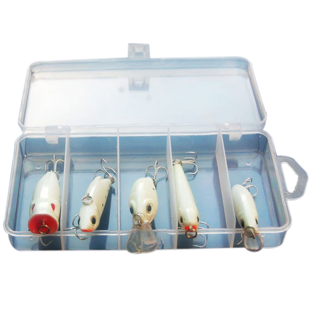 thumbnail image 3 of Señuelo brillante 6 anzuelos Minnow VIB Popper Crankbaits varios tamaños accesorios de pesca, 3 of 9