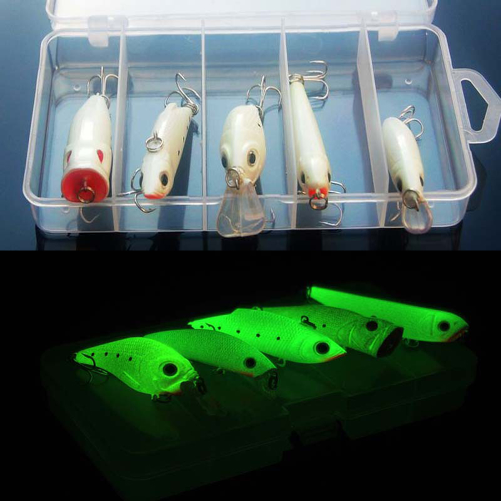 thumbnail image 4 of Señuelo brillante 6 anzuelos Minnow VIB Popper Crankbaits varios tamaños accesorios de pesca, 4 of 9