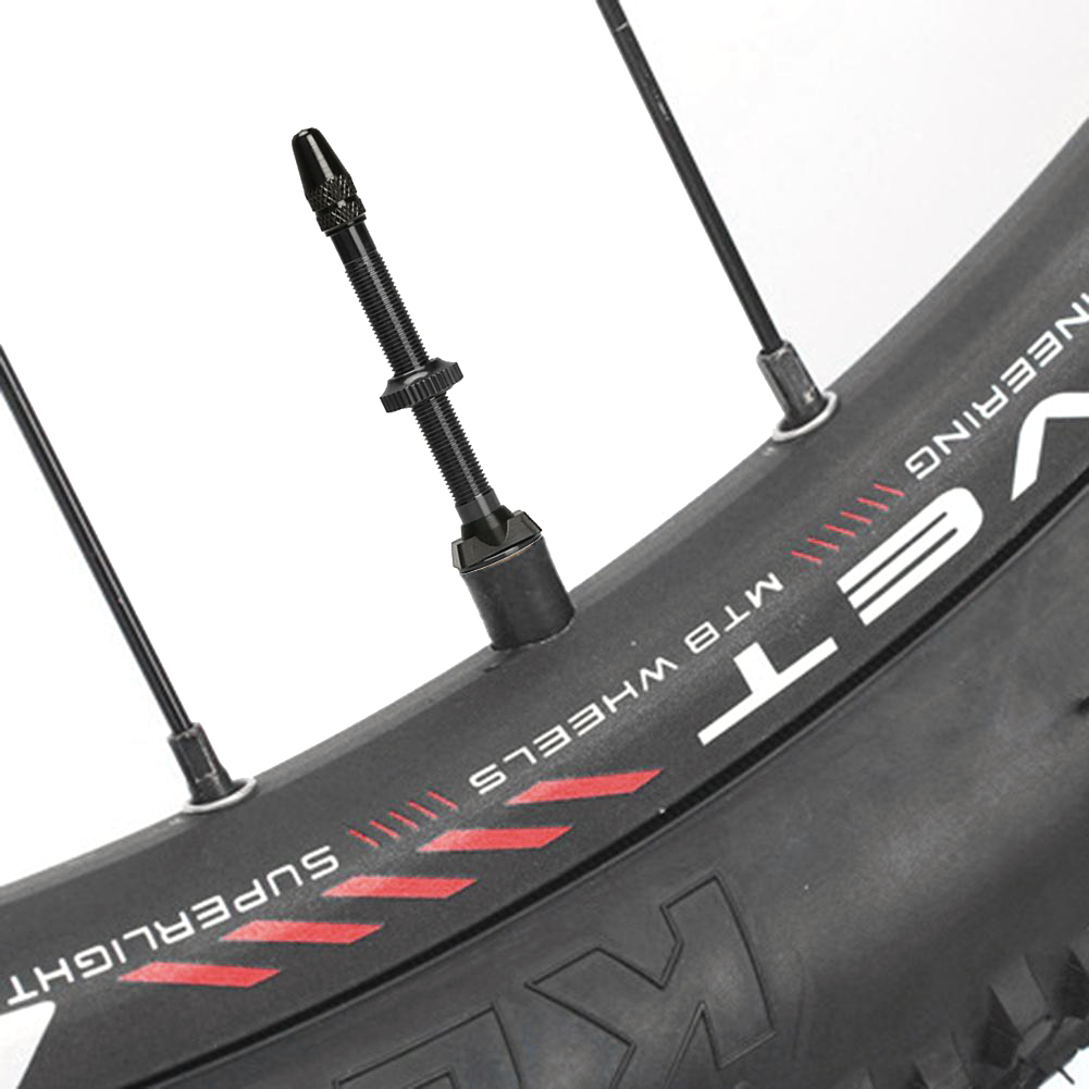 thumbnail image 5 of Válvulas extensoras de bicicleta de carretera MTB 1 par de vástagos de válvula Presta sin cámara de aluminio para bicicleta, 5 of 7