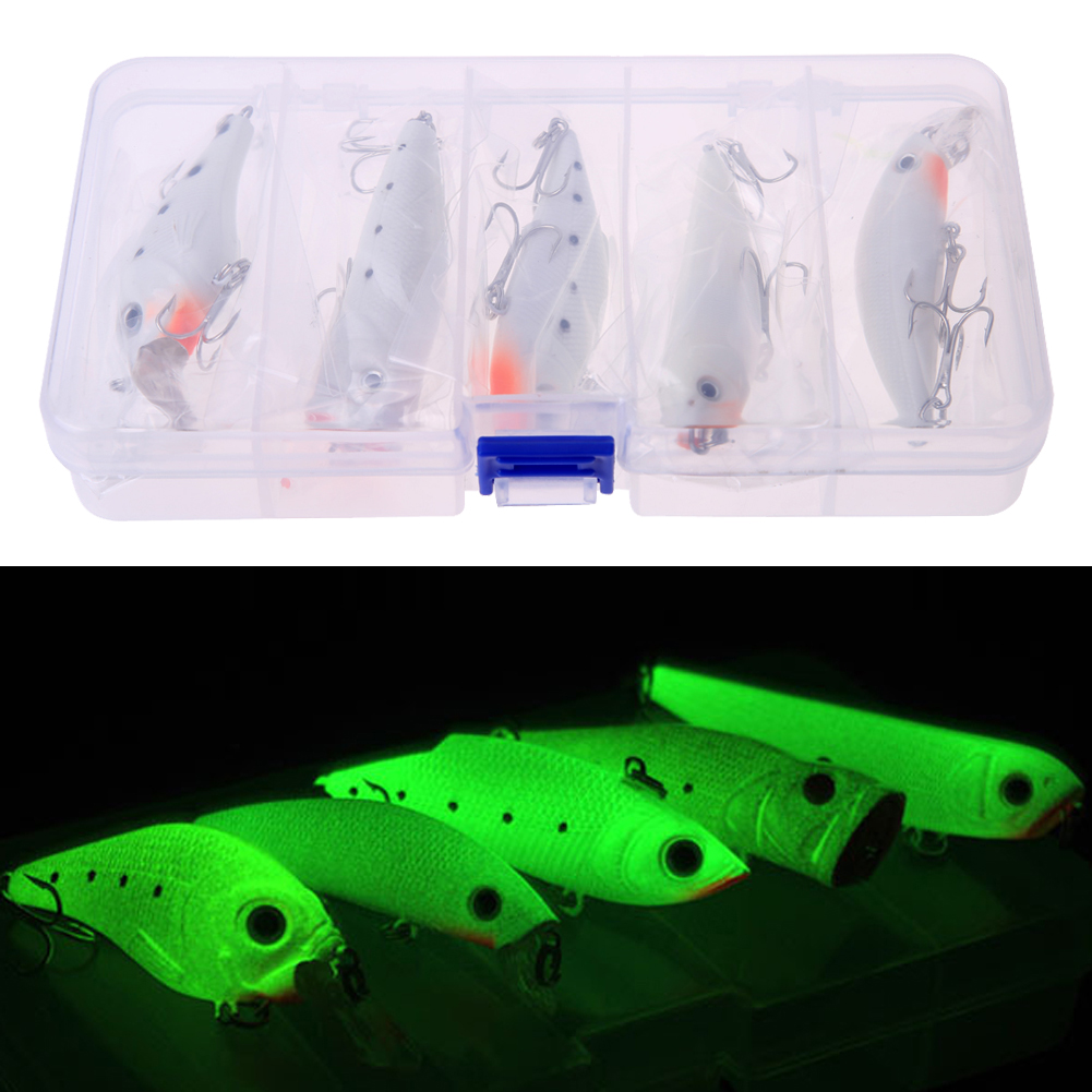 thumbnail image 2 of Señuelo brillante 6 anzuelos Minnow VIB Popper Crankbaits varios tamaños accesorios de pesca, 2 of 9